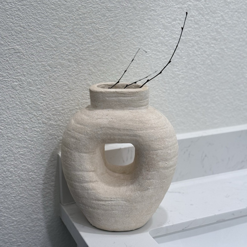 Threshold Target Organic Cream Textured Vase Neutral Beige Aesthetic Decor 2022